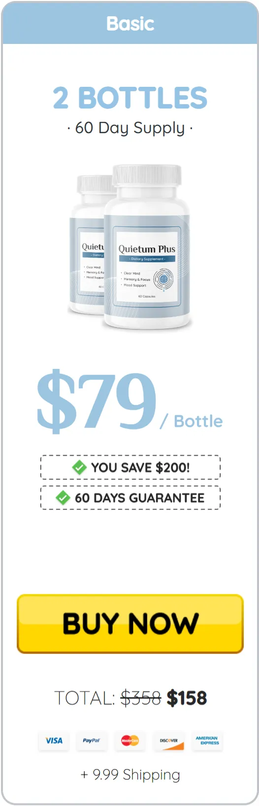 Quietum Plus price 2 bottle